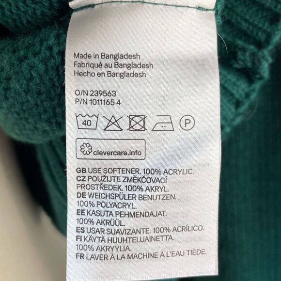 Divided Full Zip Cropped Sweater Jacket Size S EUC - Picture 7 of 8